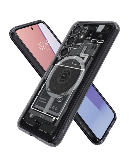 Etui Spigen Ultra Hybrid OneTap Ring z MagSafe na Samsung Galaxy S24 - przezroczyste (wzór Zero One) Etui Spigen Ultra Hybrid OneTap Ring z MagSafe na Samsung Galaxy S24 - przezroczyste (wzór Zero One)