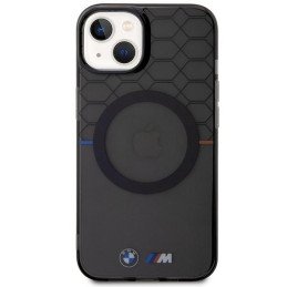 Etui BMW Pattern MagSafe na iPhone 13 / 14 / 15 - szare