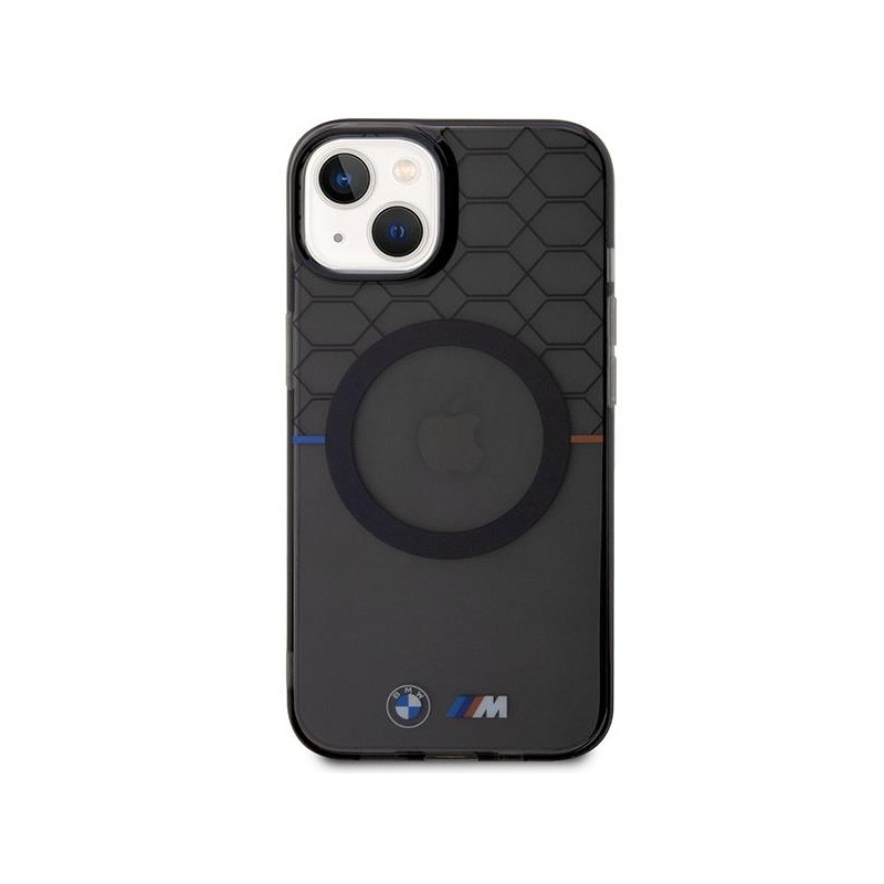 Etui BMW Pattern MagSafe na iPhone 13 / 14 / 15 - szare