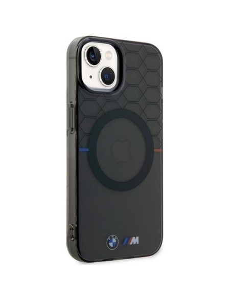 Etui BMW Pattern MagSafe na iPhone 13 / 14 / 15 - szare Etui BMW Pattern MagSafe na iPhone 13 / 14 / 15 - szare