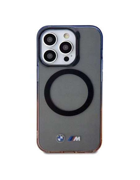 Etui BMW Gradient Bumper MagSafe na iPhone 15 Pro - szare Etui BMW Gradient Bumper MagSafe na iPhone 15 Pro - szare