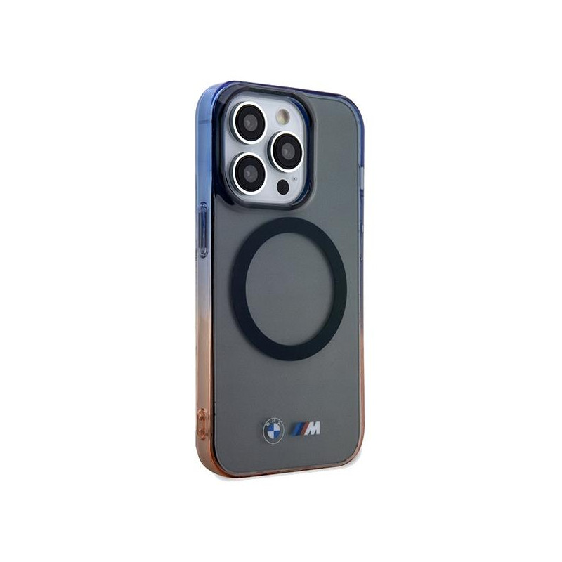 Etui BMW Gradient Bumper MagSafe na iPhone 15 Pro - szare
