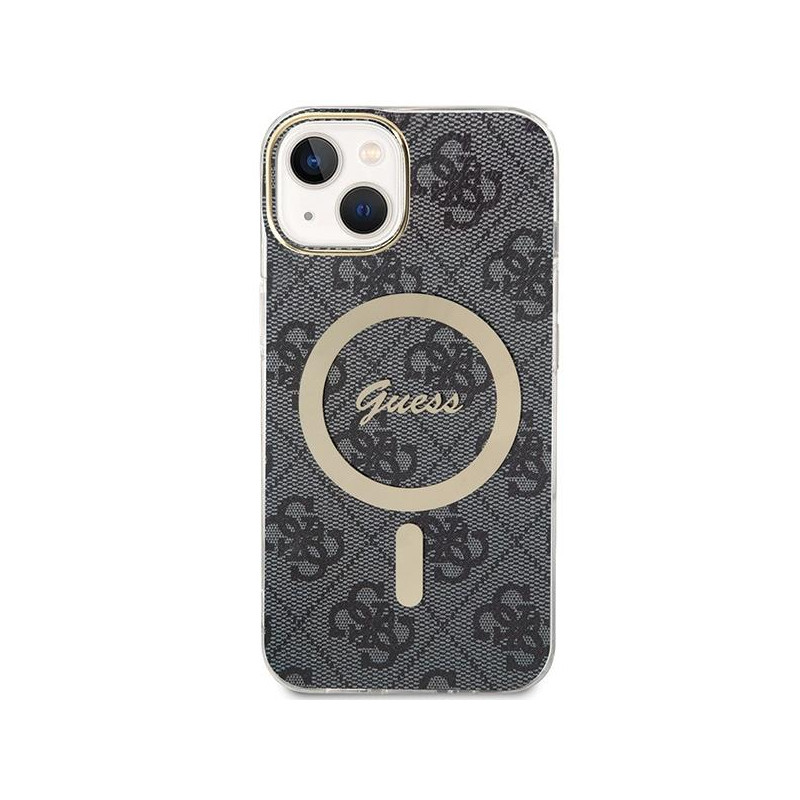 Etui Guess 4G MagSafe na iPhone 15 Plus / 14 Plus - czarne