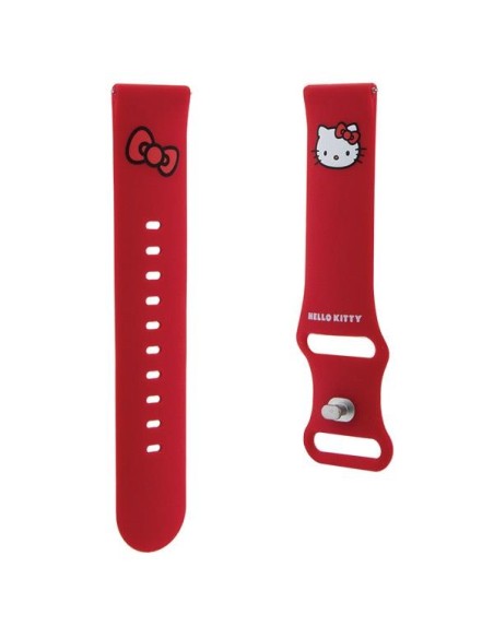 Pasek Hello Kitty Silicone Kitty Head uniwersalny 22mm - czerwony Pasek Hello Kitty Silicone Kitty Head uniwersalny 22mm - czerwony