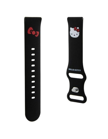 Pasek Hello Kitty Silicone Kitty Head uniwersalny 20mm - czarny Pasek Hello Kitty Silicone Kitty Head uniwersalny 20mm - czarny