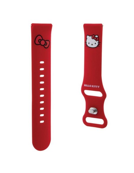 Pasek Hello Kitty Silicone Kitty Head uniwersalny 20mm - czerwony Pasek Hello Kitty Silicone Kitty Head uniwersalny 20mm - czerwony