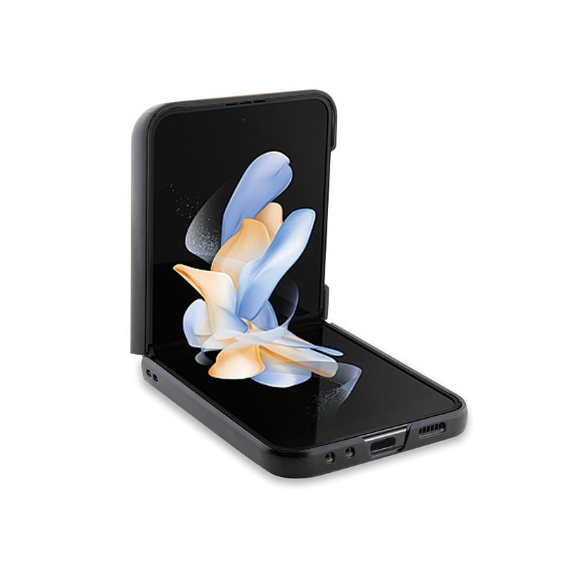Etui Karl Lagerfeld Saffiano Monogram Choupette Pin na Samsung Galaxy Z Flip 5 - czarne