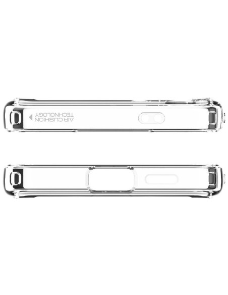 Etui Spigen Crystal Hybrid OneTap Ring z MagSafe na Samsung Galaxy S24 - przezroczysto-białe Etui Spigen Crystal Hybrid OneTap Ring z MagSafe na Samsung Galaxy S24 - przezroczysto-białe