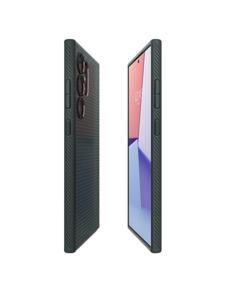 Etui Spigen Liquid Air na Samsung Galaxy S24 Ultra - ciemnozielone