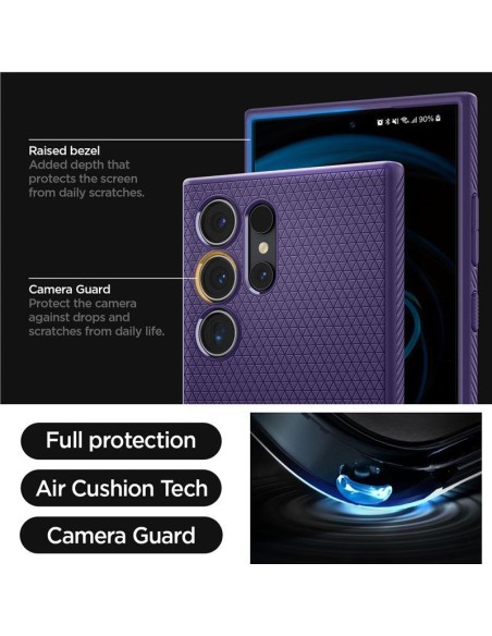 Etui Spigen Liquid Air na Samsung Galaxy S24 Ultra - fioletowe