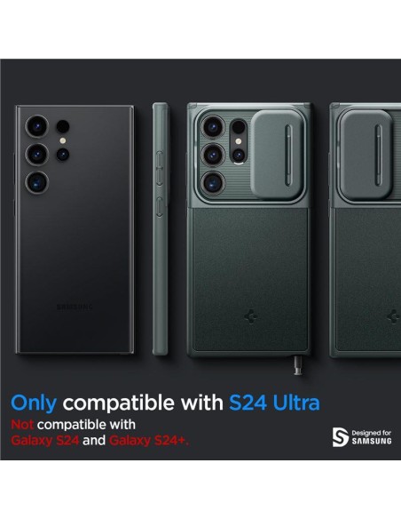 Etui Caseology Parallax na Samsung Galaxy S24 Ultra - ciemnozielone