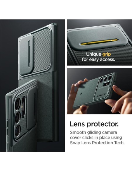 Etui Caseology Parallax na Samsung Galaxy S24 Ultra - ciemnozielone