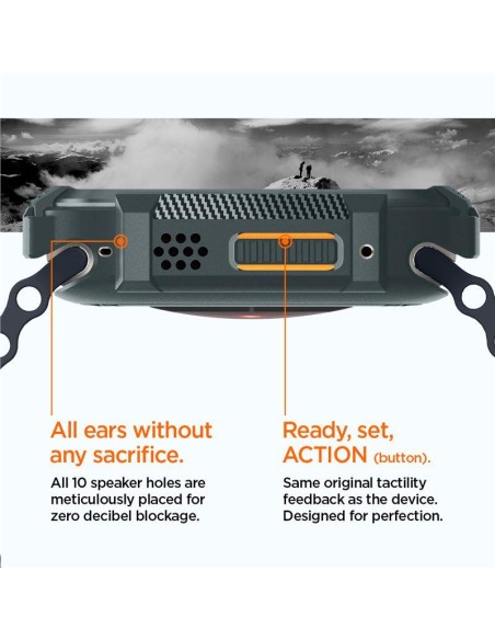 Etui Spigen Rugged Armor na Apple Watch Ultra 1 / 2 (49 mm) - ciemnozielone Etui Spigen Rugged Armor na Apple Watch Ultra 1 / 2 (49 mm) - ciemnozielone