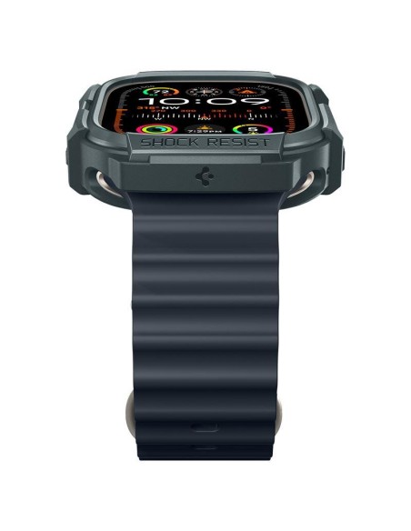 Etui Spigen Rugged Armor na Apple Watch Ultra 1 / 2 (49 mm) - ciemnozielone Etui Spigen Rugged Armor na Apple Watch Ultra 1 / 2 (49 mm) - ciemnozielone