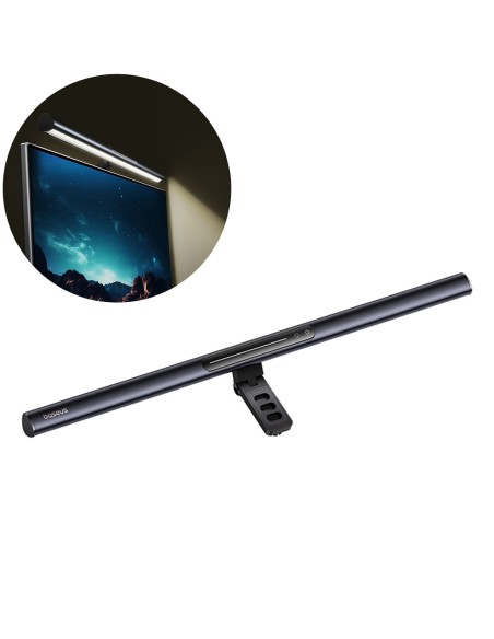 Lampa Baseus i-wok 3 BS-LT007 na monitor magnetyczna asymetryczna - czarna