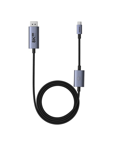 Kabel Baseus High Definition Series BS-OH139 USB-C / DP 8K PD 100W 1.5m - czarny Kabel Baseus High Definition Series BS-OH139 USB-C / DP 8K PD 100W 1.5m - czarny