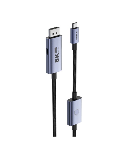 Kabel Baseus High Definition Series BS-OH139 USB-C / DP 8K PD 100W 1.5m - czarny Kabel Baseus High Definition Series BS-OH139 USB-C / DP 8K PD 100W 1.5m - czarny
