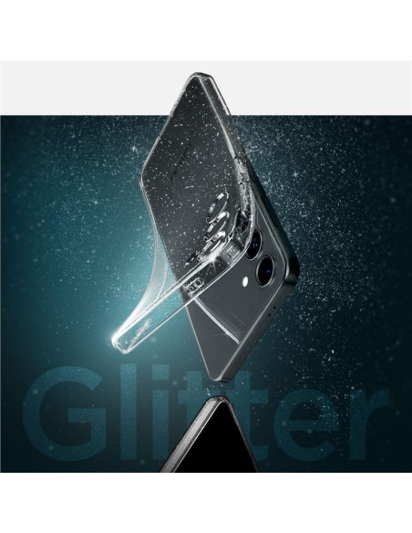 Etui Spigen Liquid Crystal na Samsung Galaxy S24+ - przezroczysto-brokatowe
