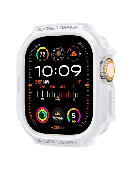 Etui Spigen Rugged Armor na Apple Watch Ultra 1 / 2 (49 mm) - białe Etui Spigen Rugged Armor na Apple Watch Ultra 1 / 2 (49 mm) - białe