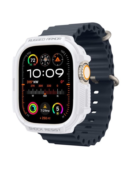 Etui Spigen Rugged Armor na Apple Watch Ultra 1 / 2 (49 mm) - białe Etui Spigen Rugged Armor na Apple Watch Ultra 1 / 2 (49 mm) - białe