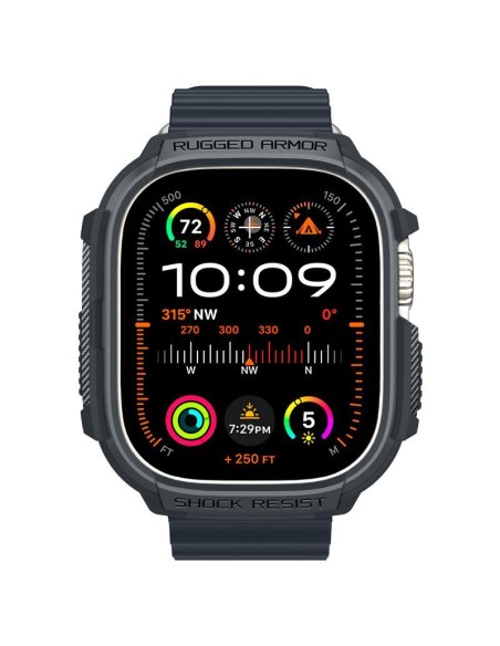 Etui Spigen Rugged Armor na Apple Watch Ultra 1 / 2 (49 mm) - ciemnoszare Etui Spigen Rugged Armor na Apple Watch Ultra 1 / 2 (49 mm) - ciemnoszare