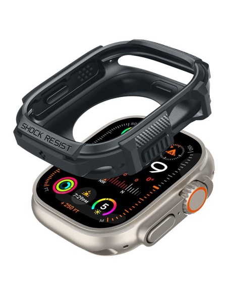 Etui Spigen Rugged Armor na Apple Watch Ultra 1 / 2 (49 mm) - ciemnoszare Etui Spigen Rugged Armor na Apple Watch Ultra 1 / 2 (49 mm) - ciemnoszare