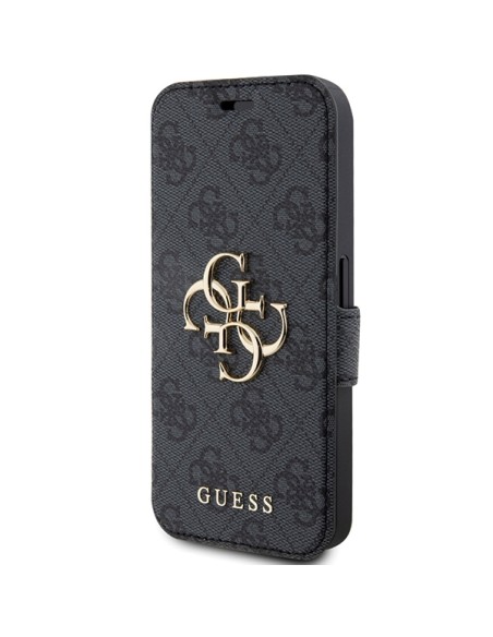 Etui Guess 4G Metal Logo na iPhone 15 Pro Max - szare Etui Guess 4G Metal Logo na iPhone 15 Pro Max - szare