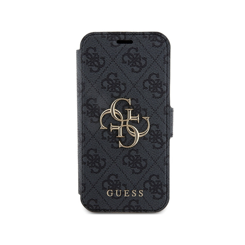 Etui Guess 4G Metal Logo na iPhone 15 Pro Max - szare