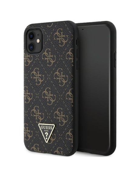 Etui Guess 4G Triangle Metal Logo na iPhone 11 / XR - czarne Etui Guess 4G Triangle Metal Logo na iPhone 11 / XR - czarne