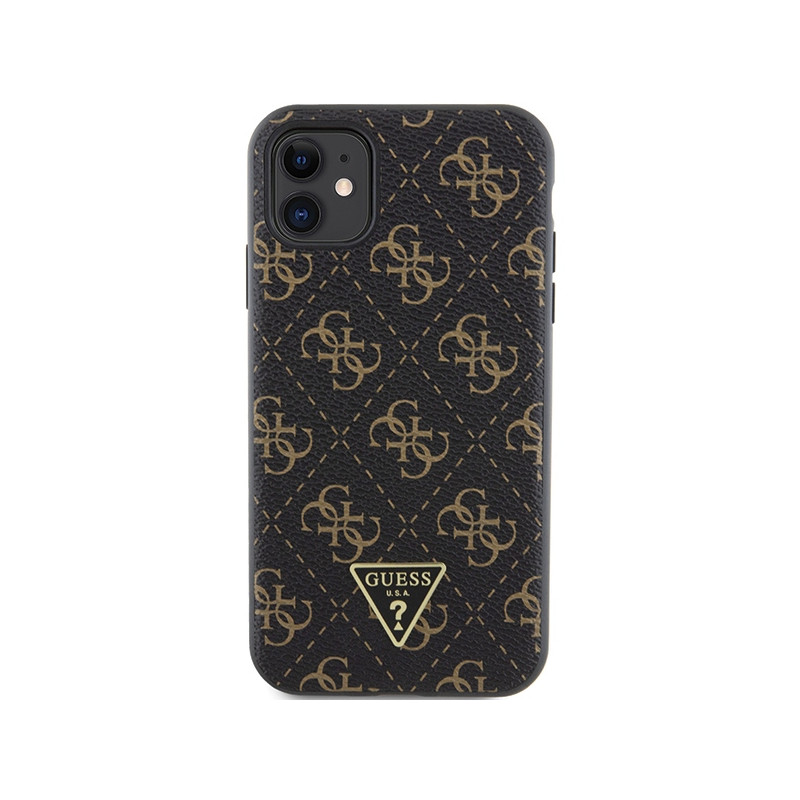 Etui Guess 4G Triangle Metal Logo na iPhone 11 / XR - czarne