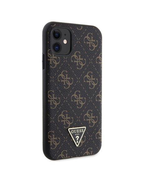 Etui Guess 4G Triangle Metal Logo na iPhone 11 / XR - czarne Etui Guess 4G Triangle Metal Logo na iPhone 11 / XR - czarne