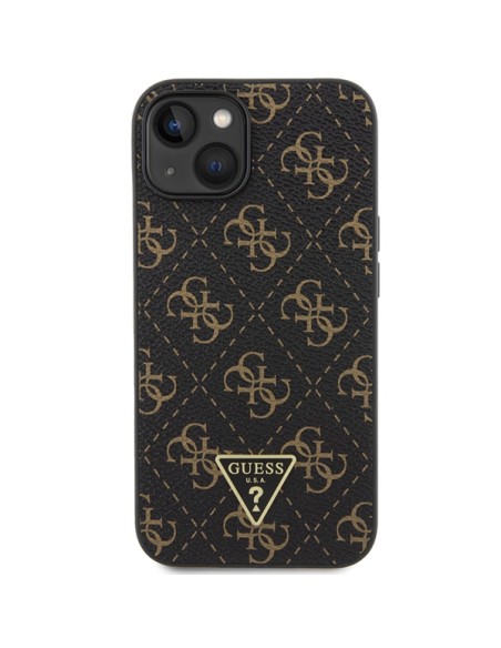 Etui Guess 4G Triangle Metal Logo na iPhone 14 / 15 / 13 - czarne Etui Guess 4G Triangle Metal Logo na iPhone 14 / 15 / 13 - czarne