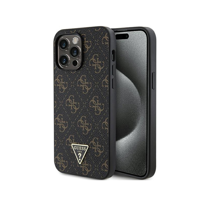 Etui Guess 4G Triangle Metal Logo na iPhone 14 Pro Max - czarne Etui Guess 4G Triangle Metal Logo na iPhone 14 Pro Max - czarne