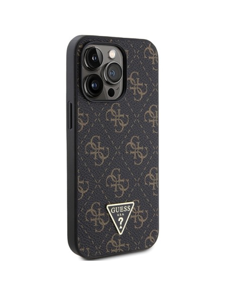 Etui Guess 4G Triangle Metal Logo na iPhone 14 Pro Max - czarne Etui Guess 4G Triangle Metal Logo na iPhone 14 Pro Max - czarne