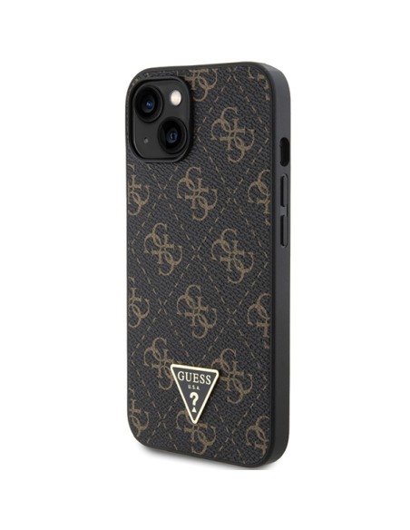 Etui Guess 4G Triangle Metal Logo na iPhone 15 Plus / 14 Plus - czarne
