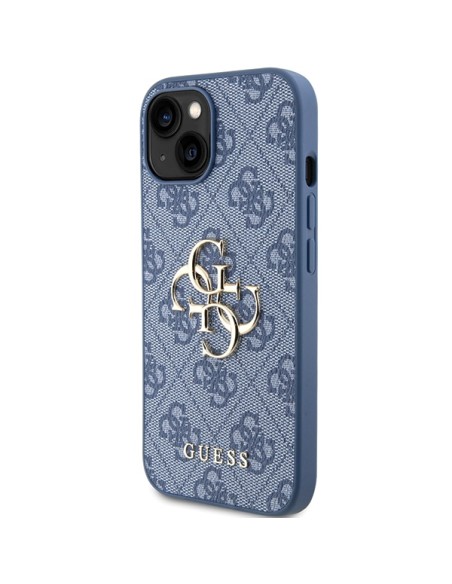 Etui Guess 4G Big Metal Logo na iPhone 15 / 14 / 13 - niebieskie Etui Guess 4G Big Metal Logo na iPhone 15 / 14 / 13 - niebieskie