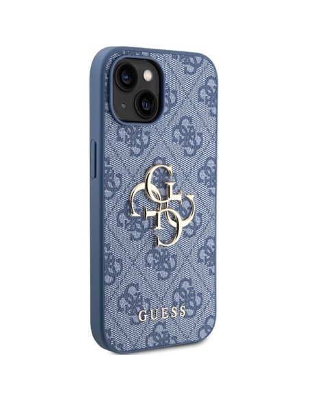 Etui Guess 4G Big Metal Logo na iPhone 15 / 14 / 13 - niebieskie Etui Guess 4G Big Metal Logo na iPhone 15 / 14 / 13 - niebieskie