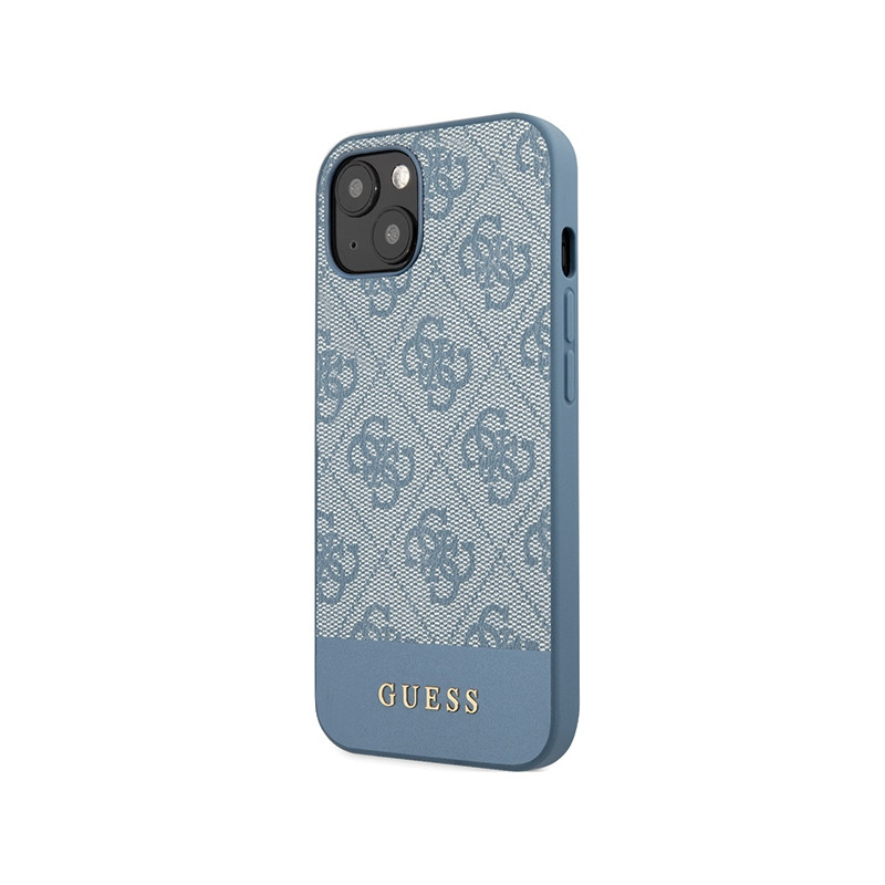 Etui Guess 4G Stripe Collection na iPhone 15 / 14 / 13 - niebieskie