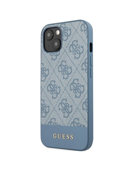 Etui Guess 4G Stripe Collection na iPhone 15 / 14 / 13 - niebieskie Etui Guess 4G Stripe Collection na iPhone 15 / 14 / 13 - niebieskie