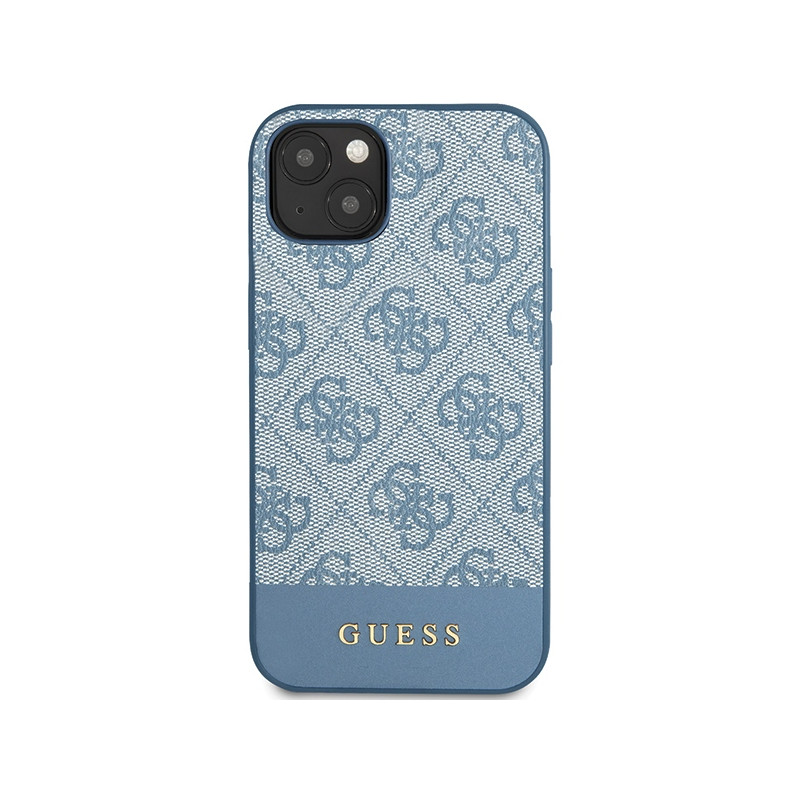 Etui Guess 4G Stripe Collection na iPhone 15 / 14 / 13 - niebieskie