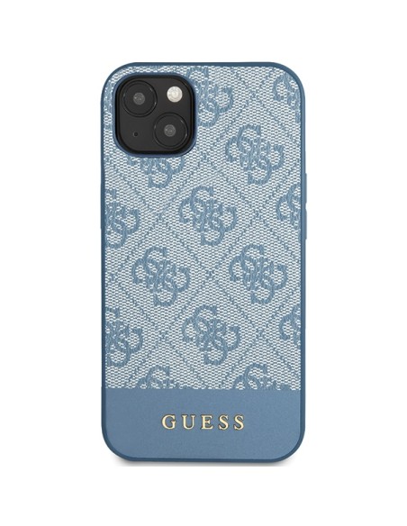 Etui Guess 4G Stripe Collection na iPhone 15 / 14 / 13 - niebieskie Etui Guess 4G Stripe Collection na iPhone 15 / 14 / 13 - niebieskie