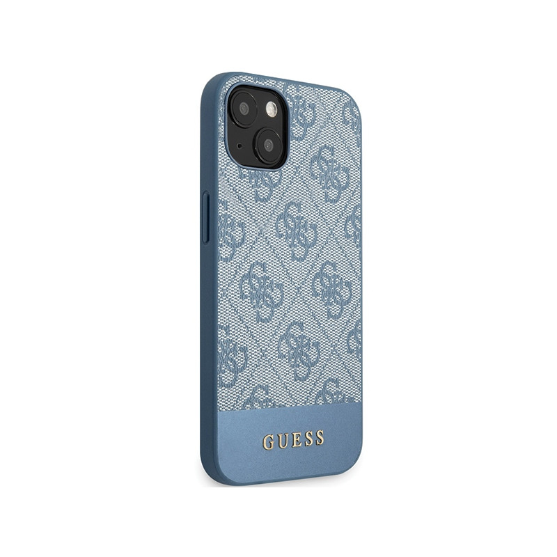 Etui Guess 4G Stripe Collection na iPhone 15 / 14 / 13 - niebieskie