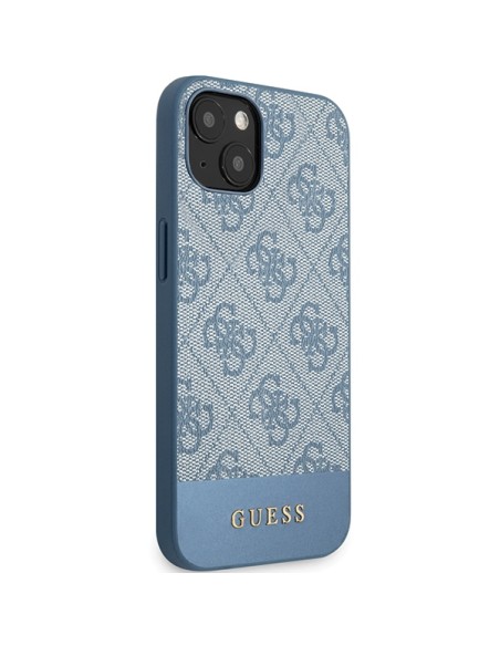 Etui Guess 4G Stripe Collection na iPhone 15 / 14 / 13 - niebieskie Etui Guess 4G Stripe Collection na iPhone 15 / 14 / 13 - niebieskie