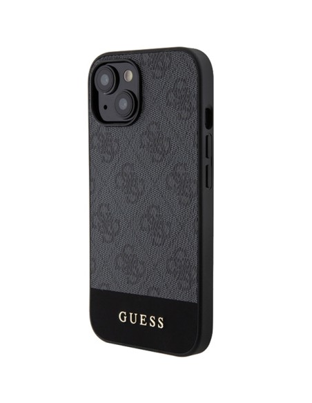 Etui Guess 4G Stripe Collection na iPhone 15 / 14 / 13 - szare