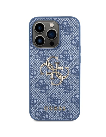 Etui Guess 4G Big Metal Logo na iPhone 15 Pro Max - niebieskie Etui Guess 4G Big Metal Logo na iPhone 15 Pro Max - niebieskie