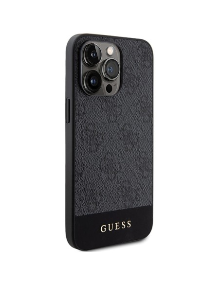 Etui Guess 4G Stripe Collection na iPhone 15 Pro Max - szare Etui Guess 4G Stripe Collection na iPhone 15 Pro Max - szare