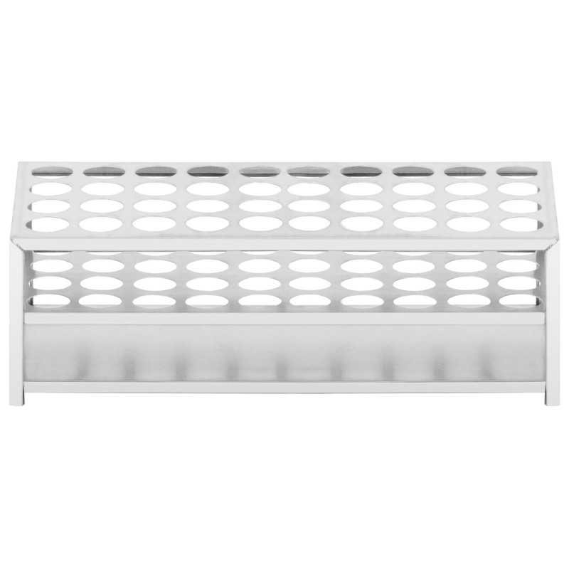 Aliuminis laboratorinis stovas mėgintuvėliams, sk. 22,5 mm 40 vietų