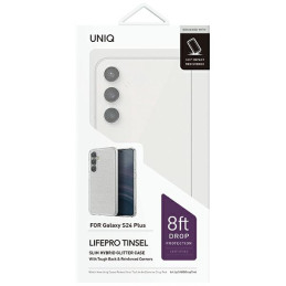 Etui UNIQ LifePro Xtreme na Samsung Galaxy S24+ - przezroczysto-brokatowe