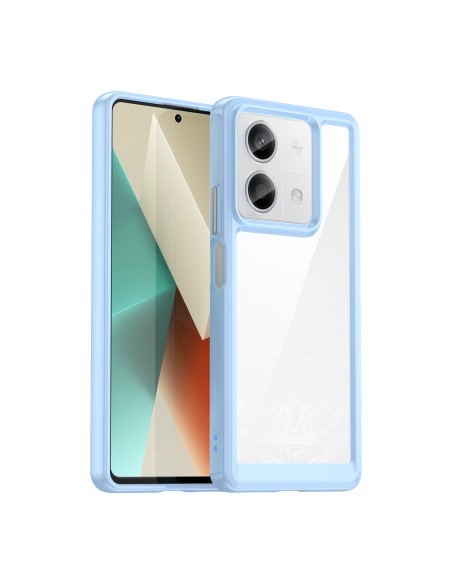 Etui Outer Space Case z żelową ramką do Xiaomi Redmi Note 13 5G - niebieskie