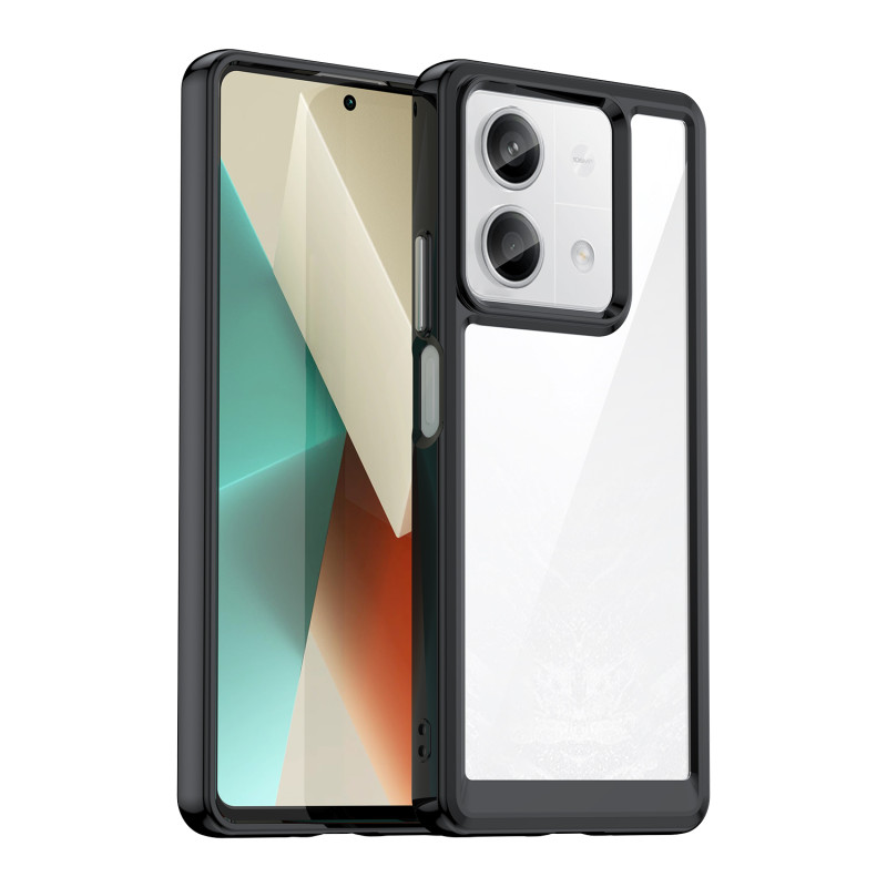 Etui Outer Space Case z żelową ramką do Xiaomi Redmi Note 13 5G - czarne Etui Outer Space Case z żelową ramką do Xiaomi Redmi Note 13 5G - czarne